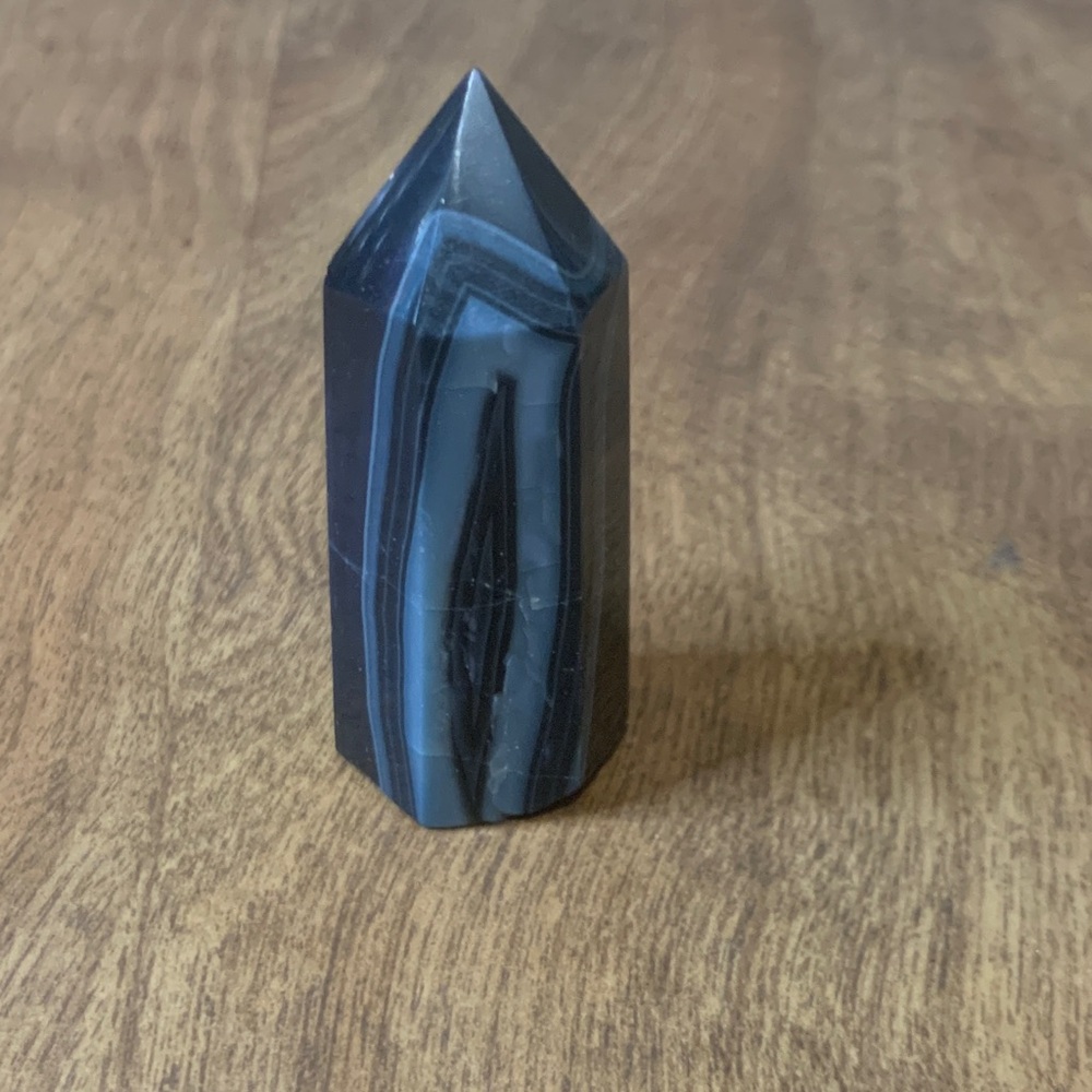 Black Banded Agate Tower